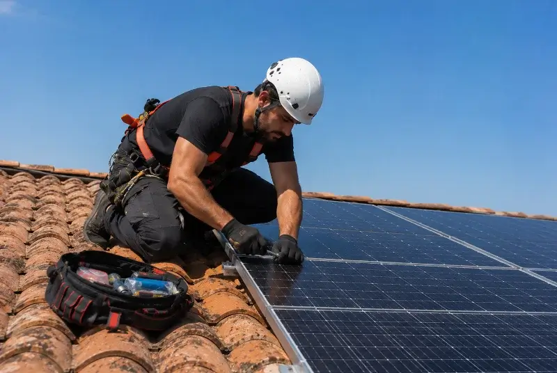 Maintenance et monitoring de panneaux solaires à Niedermodern