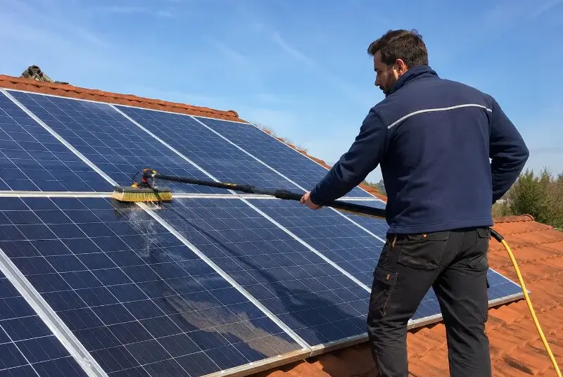 Nettoyage et entretien de panneaux solaires à Niedermodern
